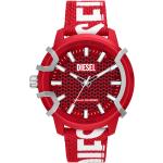 Reduzierte Rote Diesel Kunststoffarmbanduhren mit Kunststoff-Uhrenglas für Herren 