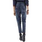 Indigofarbene Atmungsaktive Diesel Fayza Jogger-Jeans mit Reißverschluss aus Lyocell für Damen 