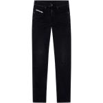 Schwarze Diesel Straight Leg Jeans aus Baumwolle für Herren Größe XXL Weite 32, Länge 30 