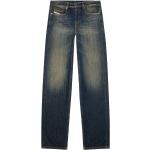 Dunkelblaue Loose Fit Diesel Straight Leg Jeans aus Denim für Herren Größe XXL Weite 40, Länge 30 