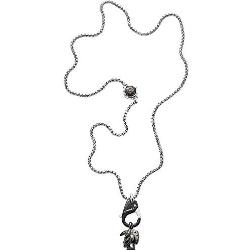 Diesel Halskette Für Männer Säule, 65Cm Edelstahl Halskette, DX1148040, Schwarz