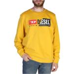 Reduzierte Gelbe Unifarbene Langärmelige Diesel Rundhals-Ausschnitt Herrensweatshirts maschinenwaschbar Größe L für den für den Frühling 