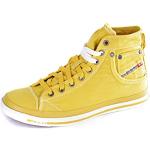 Gelbe Diesel Exposure High Top Sneaker & Sneaker Boots mit Reißverschluss aus Baumwolle für Herren Größe 40 