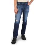 Blaue Bestickte Diesel Jeans mit Stickerei aus Baumwolle für Herren Weite 32 