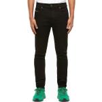 Schwarze Diesel Stretch-Jeans mit Reißverschluss aus Baumwolle für Herren Größe XXL Weite 32, Länge 32 