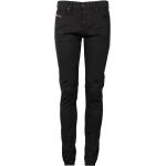 Reduzierte Schwarze Diesel Slim Fit Jeans mit Reißverschluss aus Baumwolle enganliegend für Herren Weite 40, Länge 34 