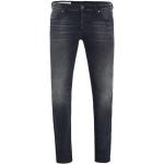 Reduzierte Dunkelgraue Diesel Slim Fit Jeans mit Knopf aus Baumwollmischung für Herren Weite 30, Länge 32 