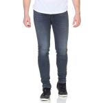 Blaue Bestickte Jeans mit Stickerei aus Baumwolle für Herren Größe M Weite 34, Länge 32 