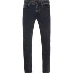 Reduzierte Schwarze Diesel Skinny Jeans mit Reißverschluss aus Baumwollmischung für Herren Weite 29, Länge 32 