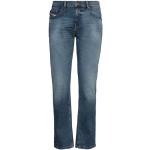 Blaue Unifarbene Diesel Bootcut Jeans mit Reißverschluss aus Baumwolle für Herren Weite 29, Länge 30 