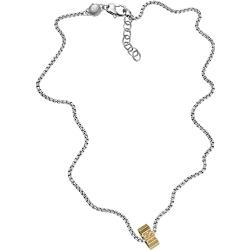 DIESEL Halskette Für Männer Stahl, Länge: 400mm+50mm, Breite: 6.4mm, Höhe: 14.9mm Silber Edelstahl Halskette, DX1398931