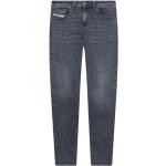 Reduzierte Graue Bestickte Diesel Jeans mit Stickerei mit Knopf aus Denim für Herren Weite 34, Länge 32 
