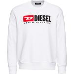 Weiße Casual Diesel Rundhals-Ausschnitt Herrensweatshirts Größe XL 