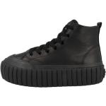 Reduzierte Schwarze Diesel High Top Sneaker & Sneaker Boots aus Leder für Damen Größe 36 