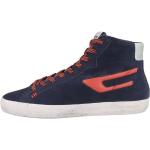 Reduzierte Blaue Casual Diesel High Top Sneaker & Sneaker Boots aus Veloursleder für Herren Größe 45 mit Absatzhöhe bis 3cm 