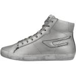 Reduzierte Silberne Diesel High Top Sneaker & Sneaker Boots aus Leder für Damen Größe 37 