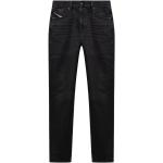 Reduzierte Schwarze Bestickte Diesel Slim Fit Jeans aus Denim für Herren Weite 28, Länge 32 