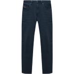 Reduzierte Marineblaue Bestickte Diesel Slim Fit Jeans mit Reißverschluss aus Denim für Herren Weite 31, Länge 32 