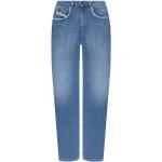 Reduzierte Blaue Vintage Diesel Slim Fit Jeans aus Denim für Herren Größe XXL Weite 34, Länge 30 