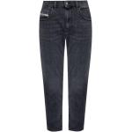 Reduzierte Graue Diesel Slim Fit Jeans mit Knopf aus Denim für Herren Weite 29, Länge 32 
