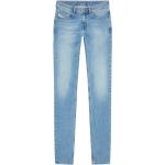 Hellblaue Diesel Sleenker Bio Slim Fit Jeans aus Denim für Herren Größe XXL Weite 27, Länge 30 