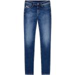Dunkelblaue Diesel Sleenker Slim Fit Jeans aus Denim für Herren Weite 27, Länge 34 