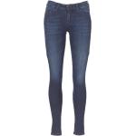 Blaue Super Skinny Diesel Skinny Jeans mit Reißverschluss aus Denim für Damen 