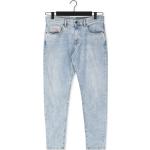 Reduzierte Hellblaue Diesel Slim Fit Jeans aus Denim für Herren Weite 34, Länge 32 
