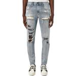 Diesel Slim Fit Jeans mit Reißverschluss aus Baumwolle für Herren Weite 31, Länge 32 