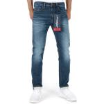 Blaue Casual Diesel Slim Fit Jeans mit Reißverschluss aus Baumwolle für Herren 