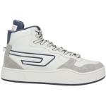 Hellgraue Diesel High Top Sneaker & Sneaker Boots mit Schnürsenkel aus Rindsleder für Herren Größe 46 