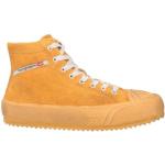 Senfgelbe Diesel High Top Sneaker & Sneaker Boots mit Schnürsenkel aus Rindsleder für Herren Größe 46 