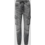 Hellgraue Diesel Slim Fit Jeans aus Denim für Damen 
