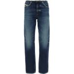 Reduzierte Blaue Diesel Straight Leg Jeans aus Denim für Damen 