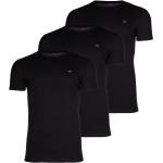 Schwarze Unifarbene Diesel Rundhals-Ausschnitt T-Shirts aus Baumwolle für Herren Größe XXL 3-teilig 