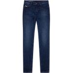 Dunkelblaue Diesel Larkee Slim Fit Jeans aus Denim für Herren Weite 33, Länge 34 
