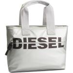 Silberne Diesel Einkaufstaschen & Shopping Bags mit Reißverschluss 