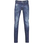 Blaue Diesel Tepphar Slim Fit Jeans aus Baumwolle für Herren Weite 28 
