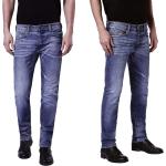 Blaue Diesel Thavar Slim Fit Jeans aus Baumwolle für Herren Weite 27, Länge 32 
