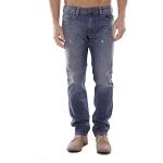 Blaue Bestickte Diesel Thavar Jeans mit Stickerei mit Reißverschluss aus Baumwolle für Herren Weite 31 