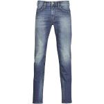 Blaue Diesel Slim Fit Jeans mit Reißverschluss aus Baumwolle für Herren Weite 28 