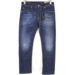 Diesel Waykee R7NA8 Herren Jeans W29/L30 Straight Fit Waschung Blau Baumwolle