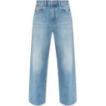 Blaue Bestickte Loose Fit Diesel Hüftjeans & Low Waist Jeans aus Denim für Damen Größe L Weite 25, Länge 30 
