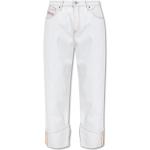 Reduzierte Weiße Loose Fit Diesel Baggy Jeans & Loose Fit Jeans mit Knopf aus Denim für Damen Größe XS Weite 26, Länge 32 