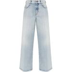 Reduzierte Hellblaue Bestickte Loose Fit Diesel Jeans mit Stickerei mit Knopf aus Denim für Damen Größe XS Weite 30, Länge 32 