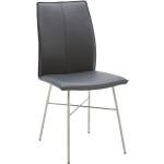 Schwarze Dieter Knoll Esszimmerstühle & Küchenstühle aus Leder Breite 0-50cm, Höhe 0-50cm, Tiefe 0-50cm 