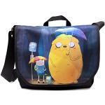 Schwarze Adventure Time Finn Messenger Bags & Kuriertaschen für Herren 