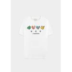 Reduzierte Weiße Kurzärmelige Pokemon Pikachu Rundhals-Ausschnitt T-Shirts aus Baumwolle mit Kapuze für Herren Größe XXL 
