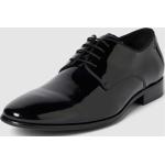 Schwarze Business Digel Derby Schuhe aus Leder für Herren Größe 43 