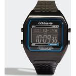 Schwarze adidas Herrenarmbanduhren aus Edelstahl mit Digital-Zifferblatt mit Datumsanzeige mit Mineralglas-Uhrenglas mit Edelstahlarmband 